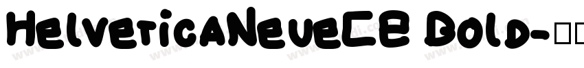 HelveticaNeueCE Bold字体转换